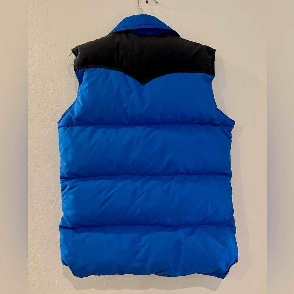 VINTAGE Schott NYC 1970s Sportswear Down Et Plume Puffer Vest - Picture 3 of 8